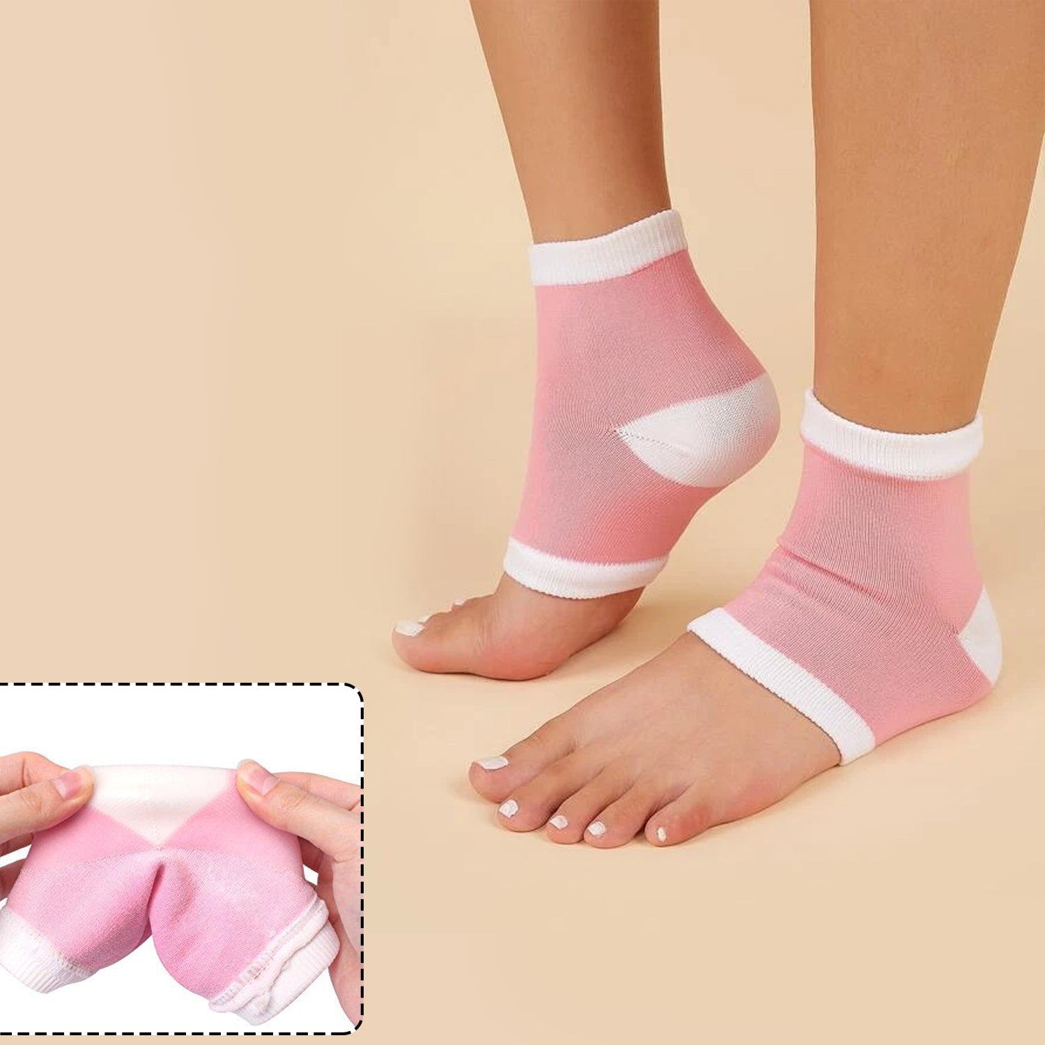 6627 Open Toe Socks for Dry Hard Cracked Skin Moisturizing While You Sleep. DeoDap 6627 Open Toe Socks for Dry Hard Cracked Skin Moisturizing While You Sleep. DeoDap